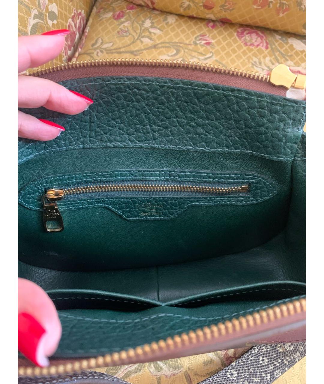 LOUIS VUITTON Коричневая сумка через плечо из экзотической кожи, фото 6
