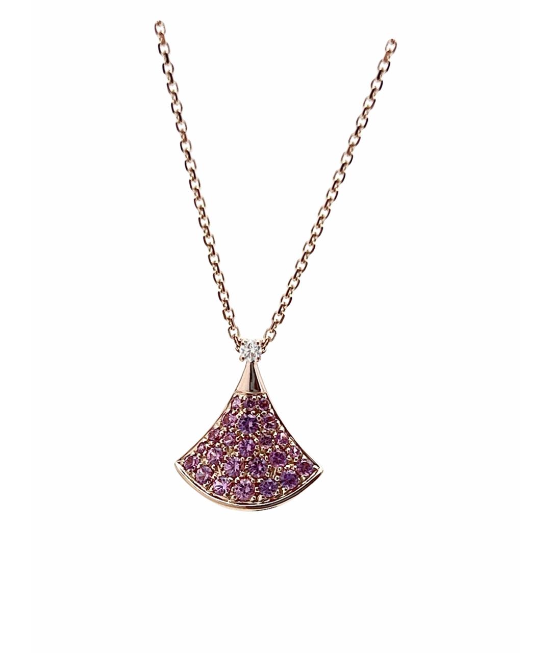 BVLGARI Золотая подвеска из розового золота, фото 1