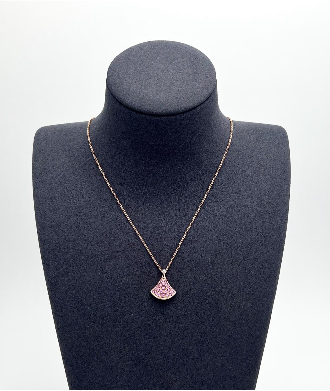 BVLGARI Золотая подвеска из розового золота, фото 4