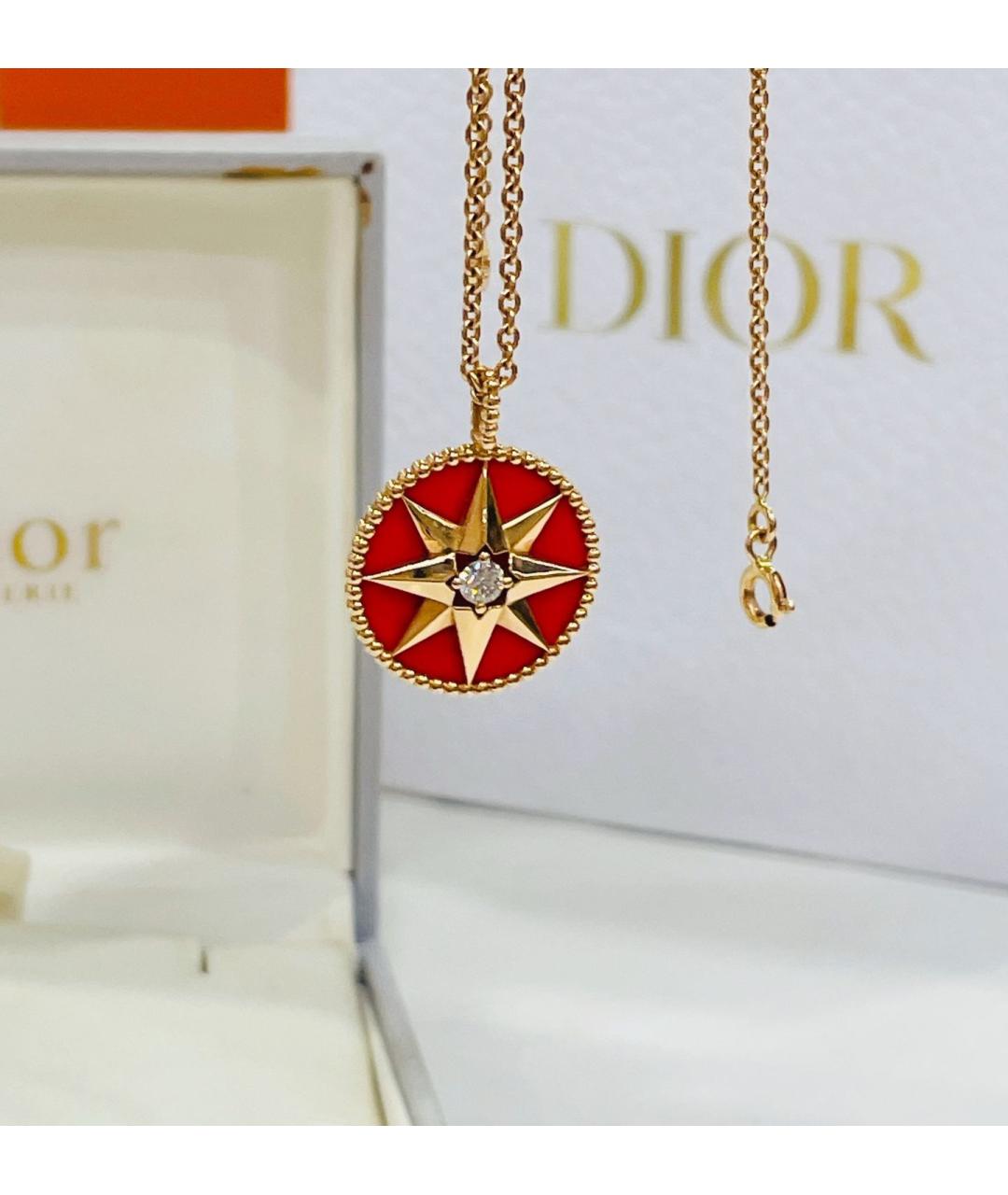 CHRISTIAN DIOR Золотая подвеска из розового золота, фото 4