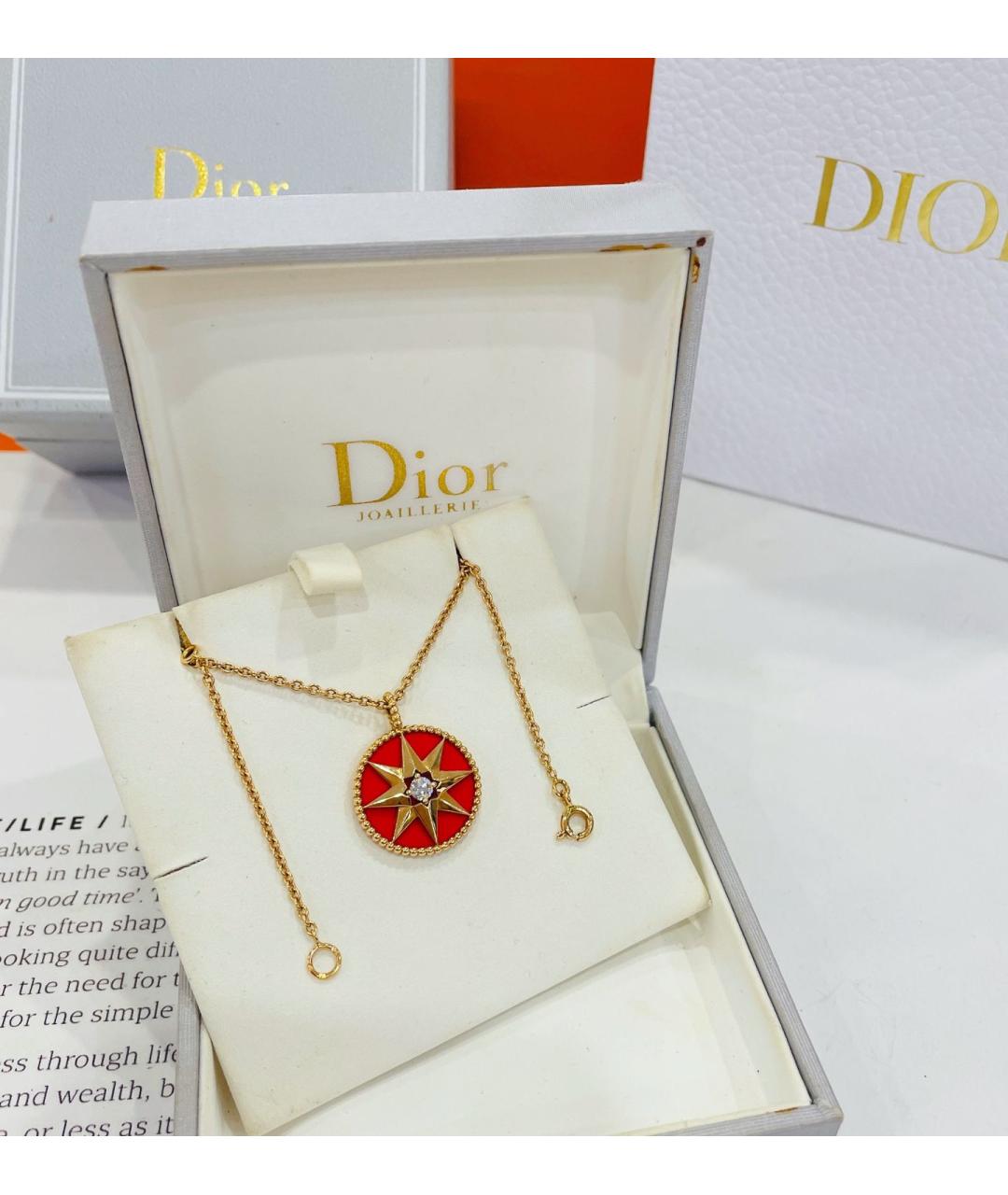 CHRISTIAN DIOR Золотая подвеска из розового золота, фото 3