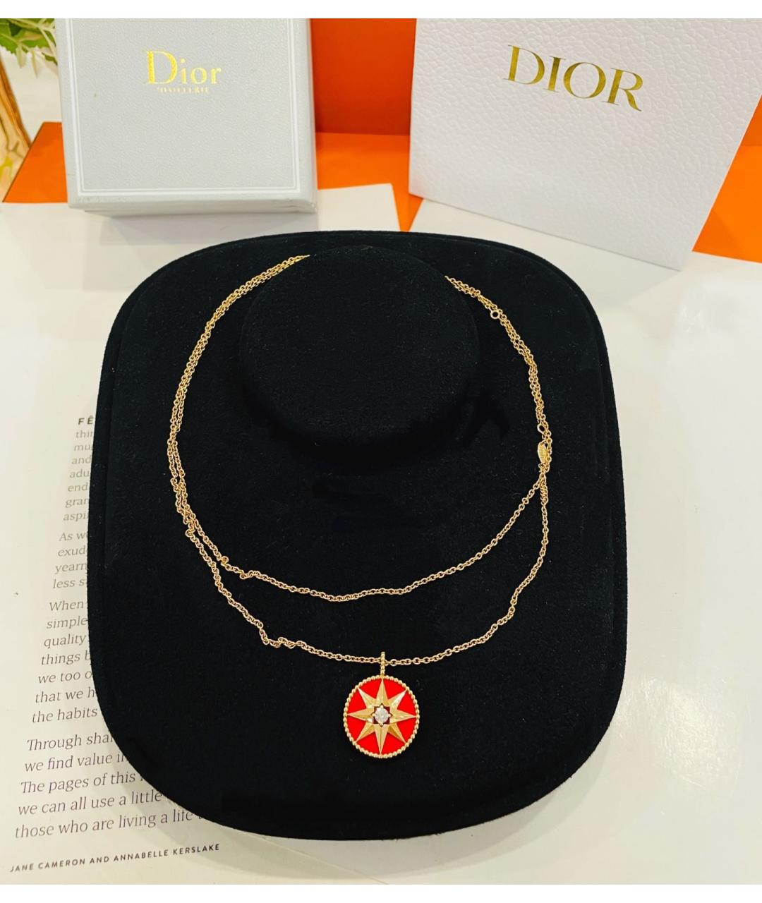 CHRISTIAN DIOR Золотая подвеска из розового золота, фото 5