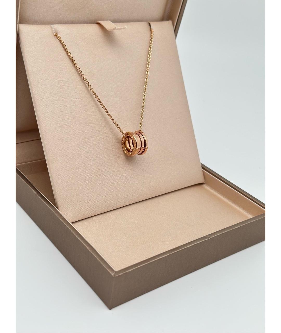 BVLGARI Золотая подвеска из розового золота, фото 3