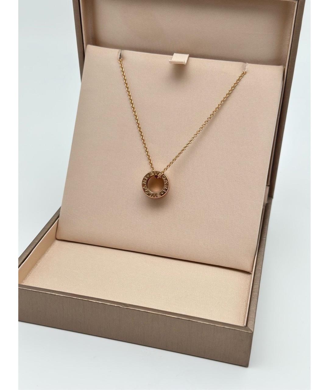 BVLGARI Золотая подвеска из розового золота, фото 4