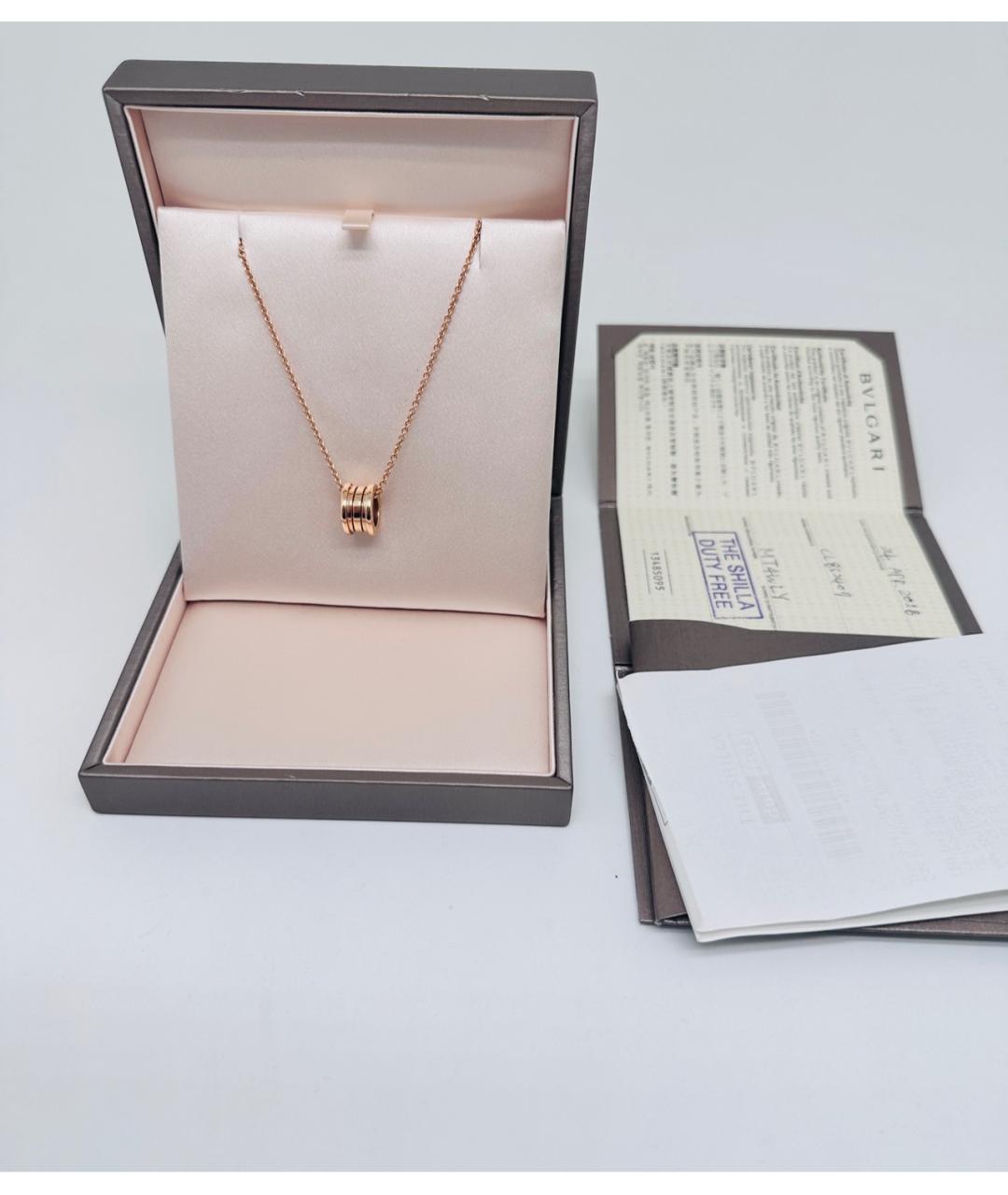 BVLGARI Золотая подвеска из розового золота, фото 6