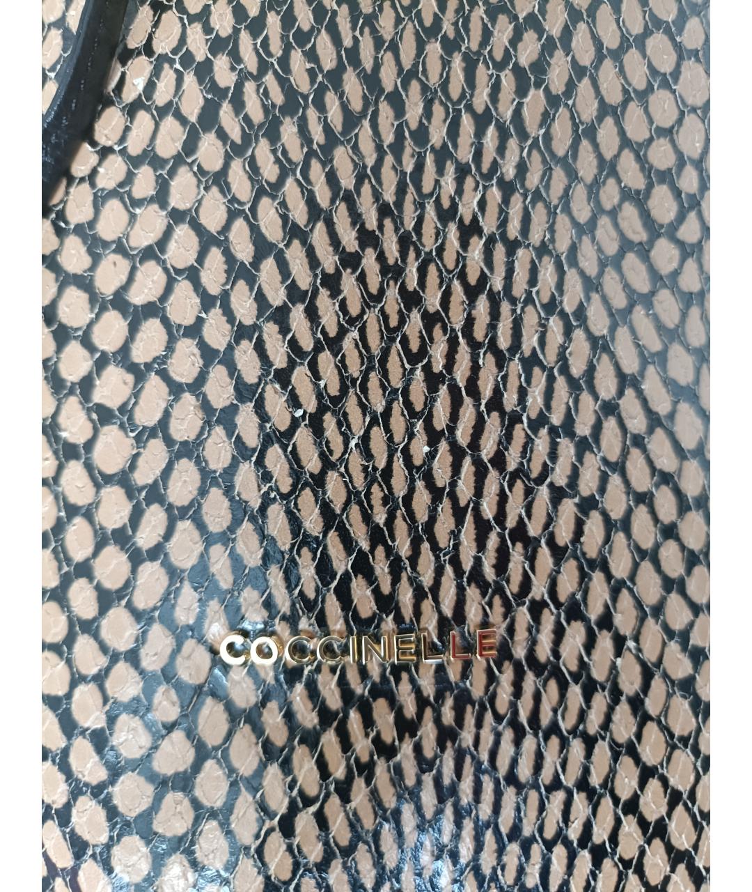 COCCINELLE Коричневый кожаный рюкзак, фото 6