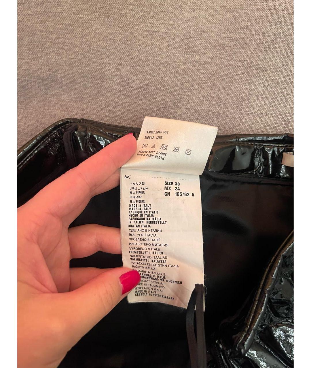 MIU MIU Черная юбка мини, фото 5