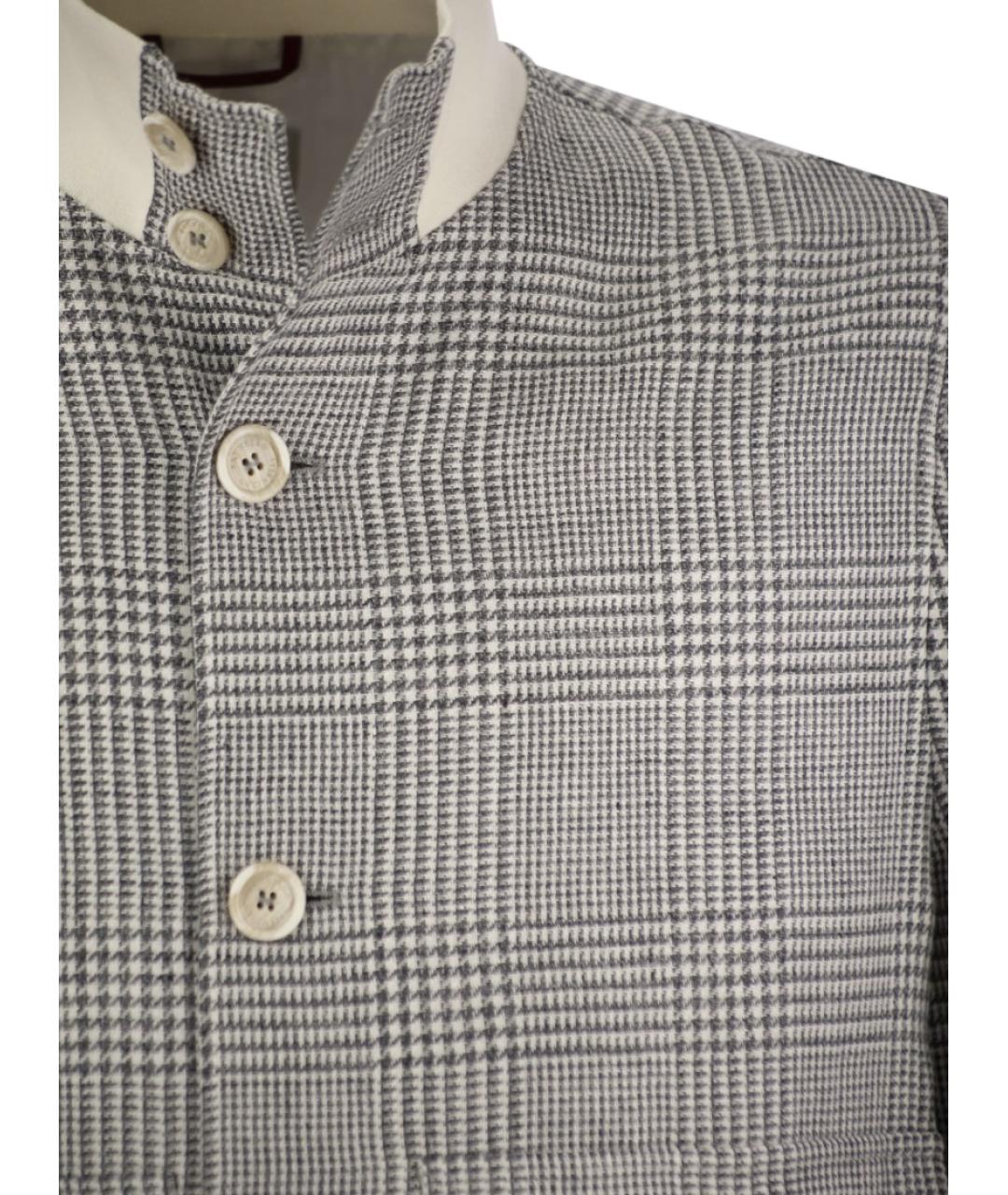 BRUNELLO CUCINELLI Серая куртка, фото 3