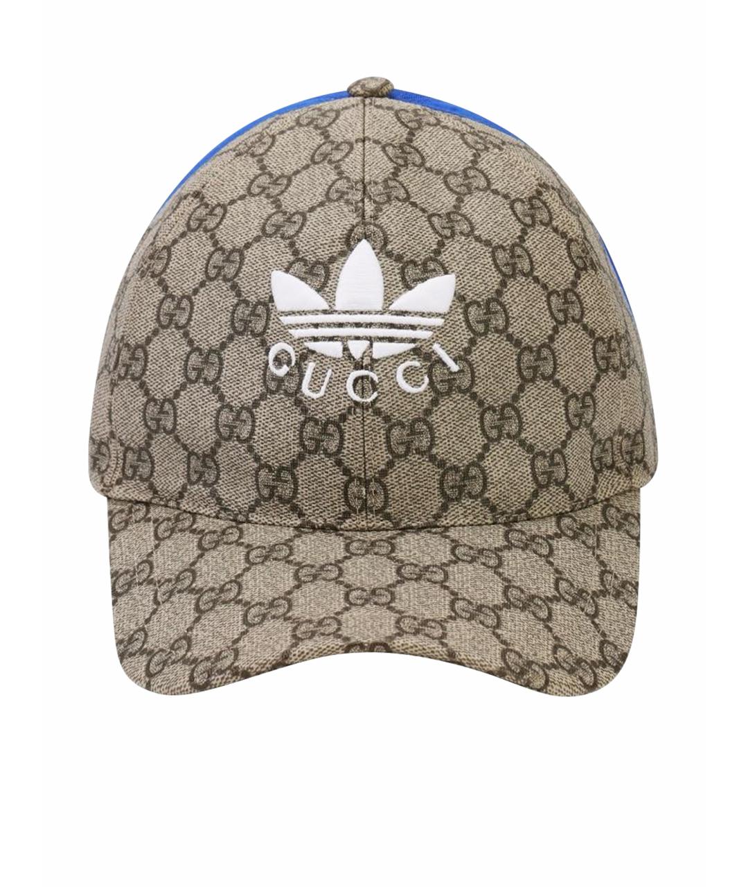 GUCCI Бежевая хлопковая кепка/бейсболка, фото 1
