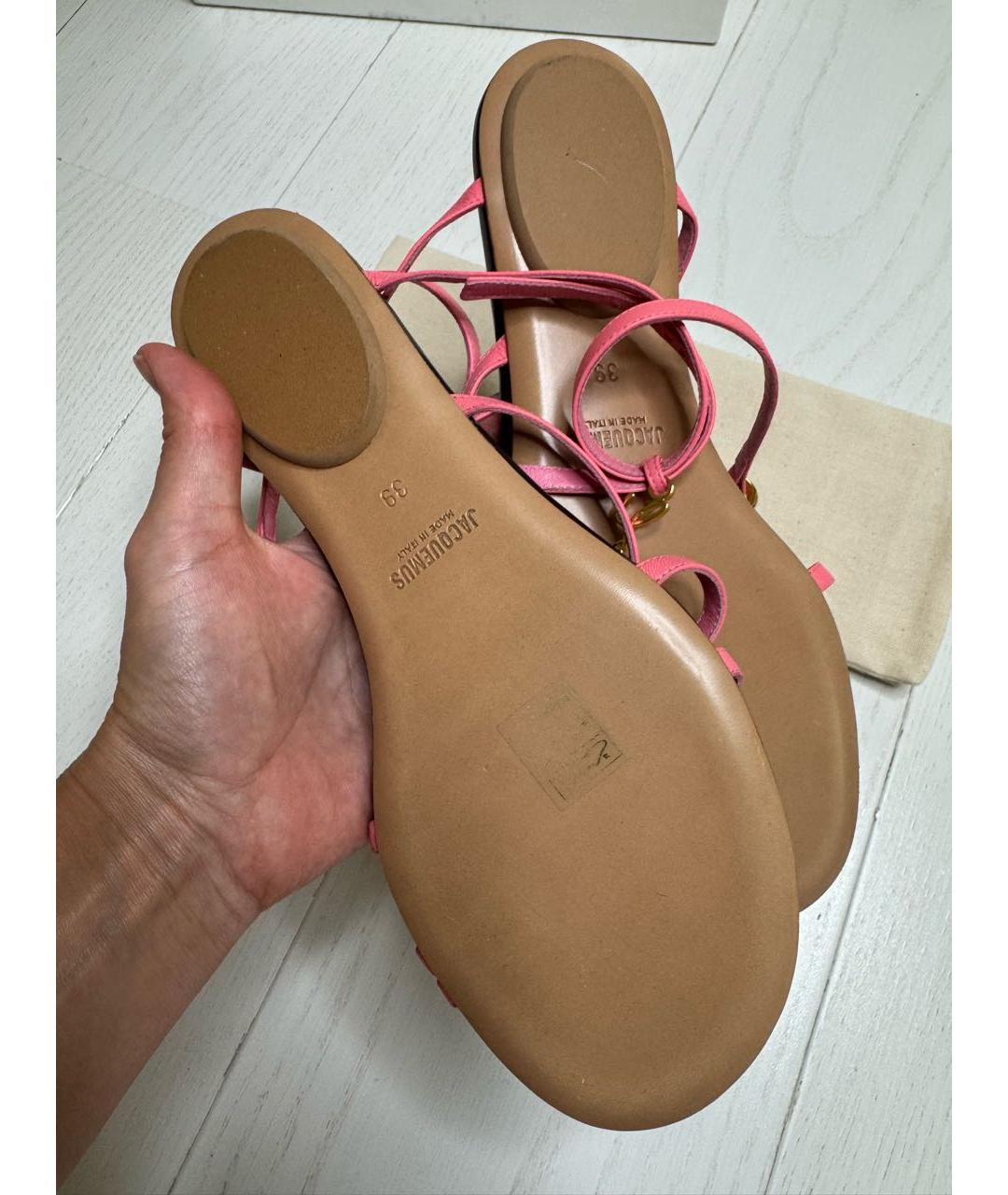 JACQUEMUS Розовые сандалии, фото 4