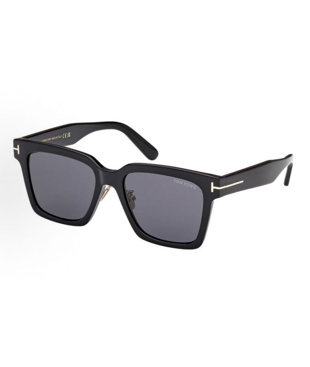 TOM FORD Черные пластиковые солнцезащитные очки, фото 6