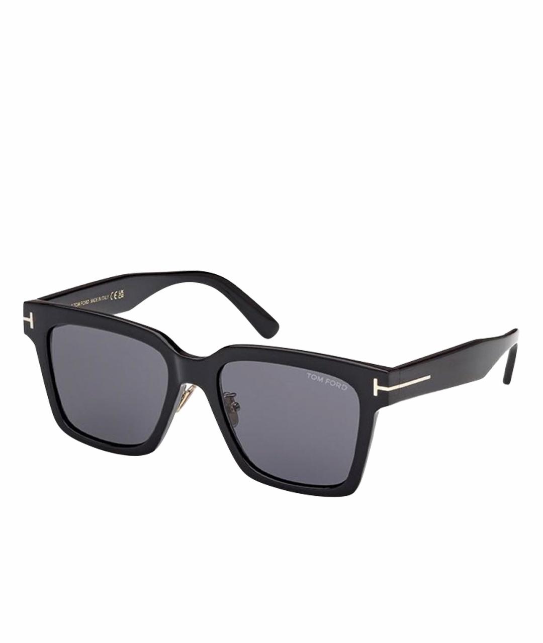 TOM FORD Черные пластиковые солнцезащитные очки, фото 1