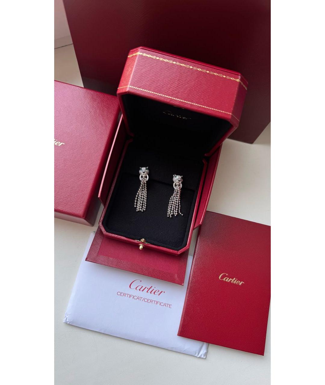 CARTIER Серьги из белого золота, фото 5
