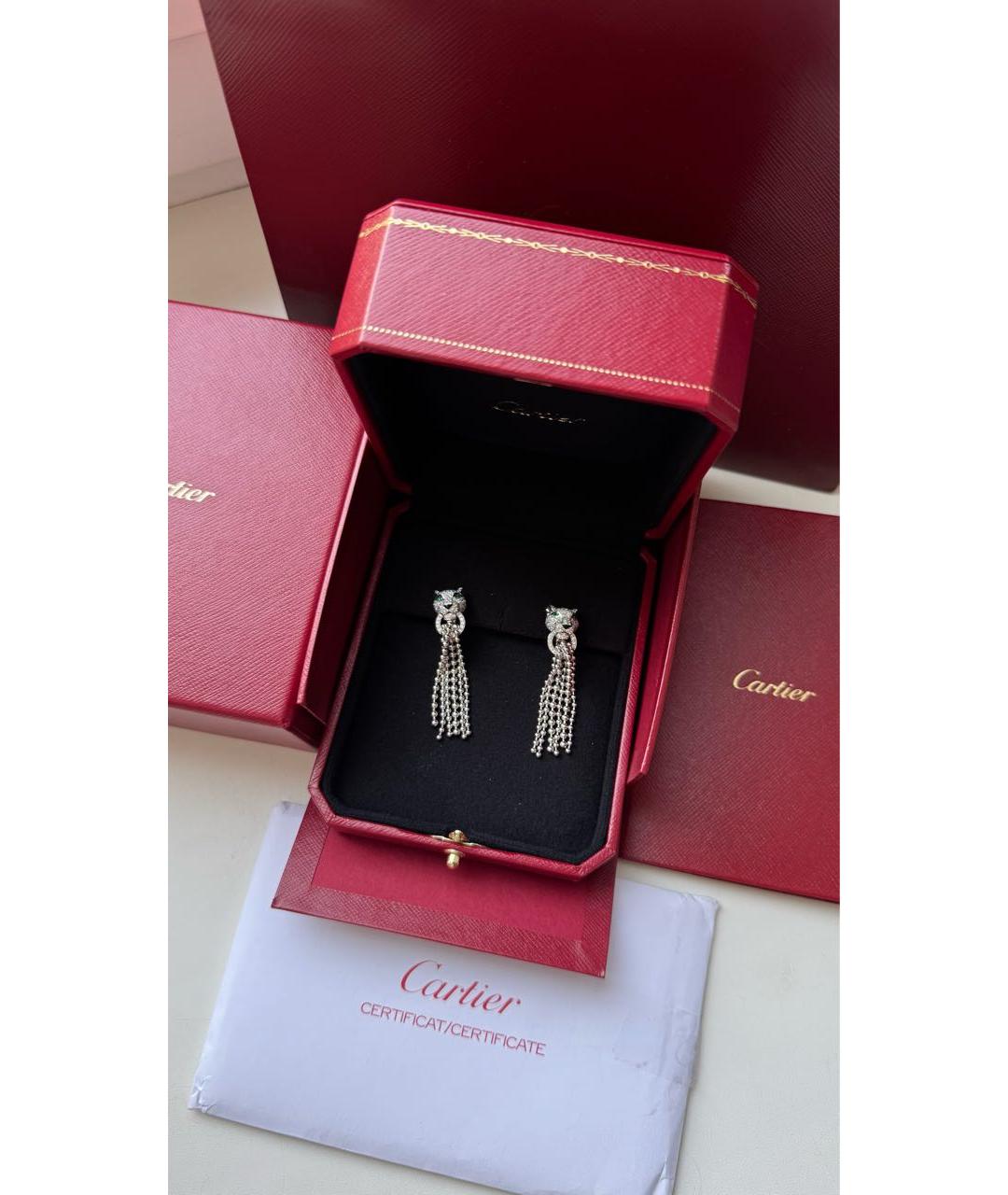 CARTIER Серьги из белого золота, фото 3