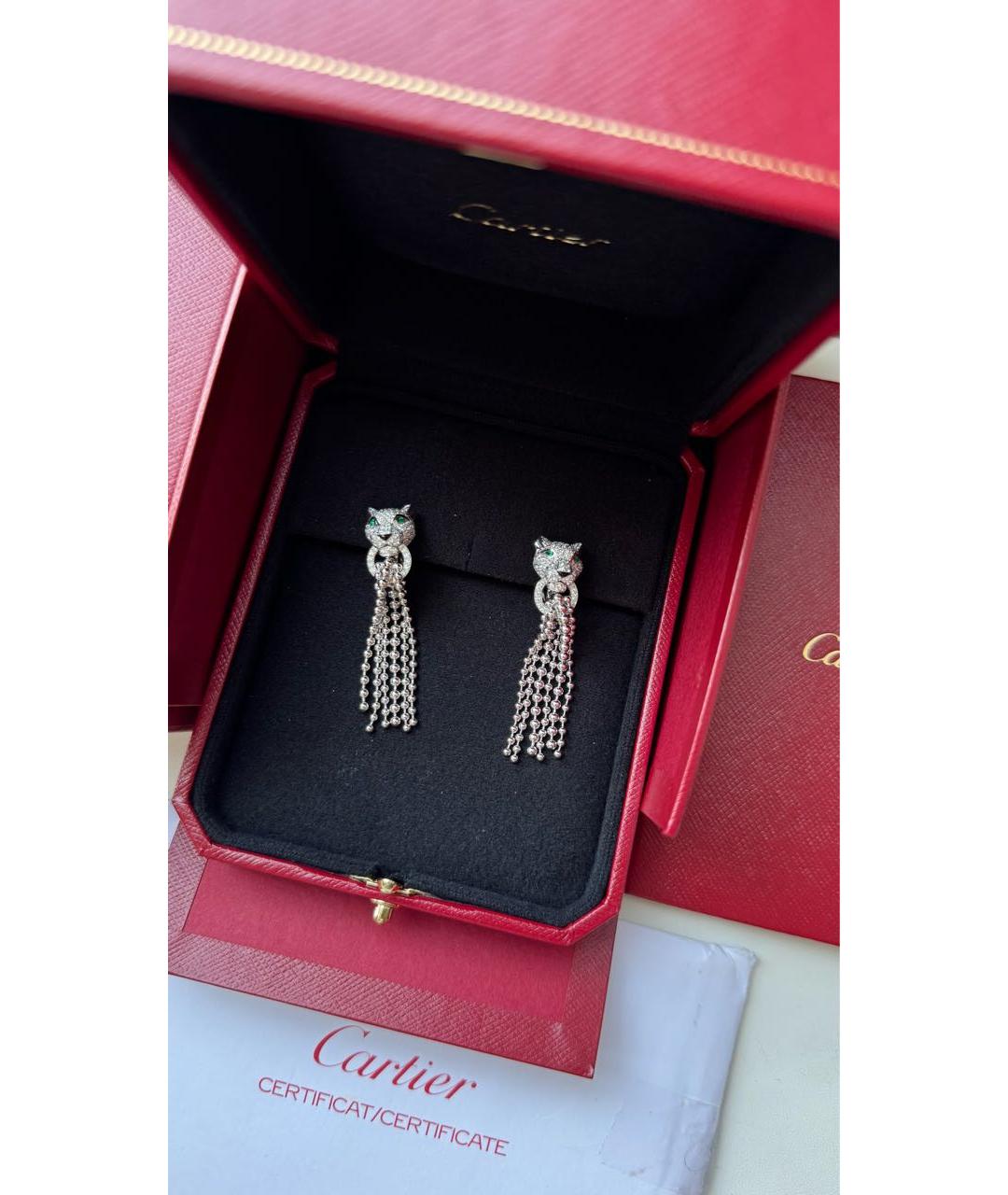 CARTIER Серьги из белого золота, фото 4
