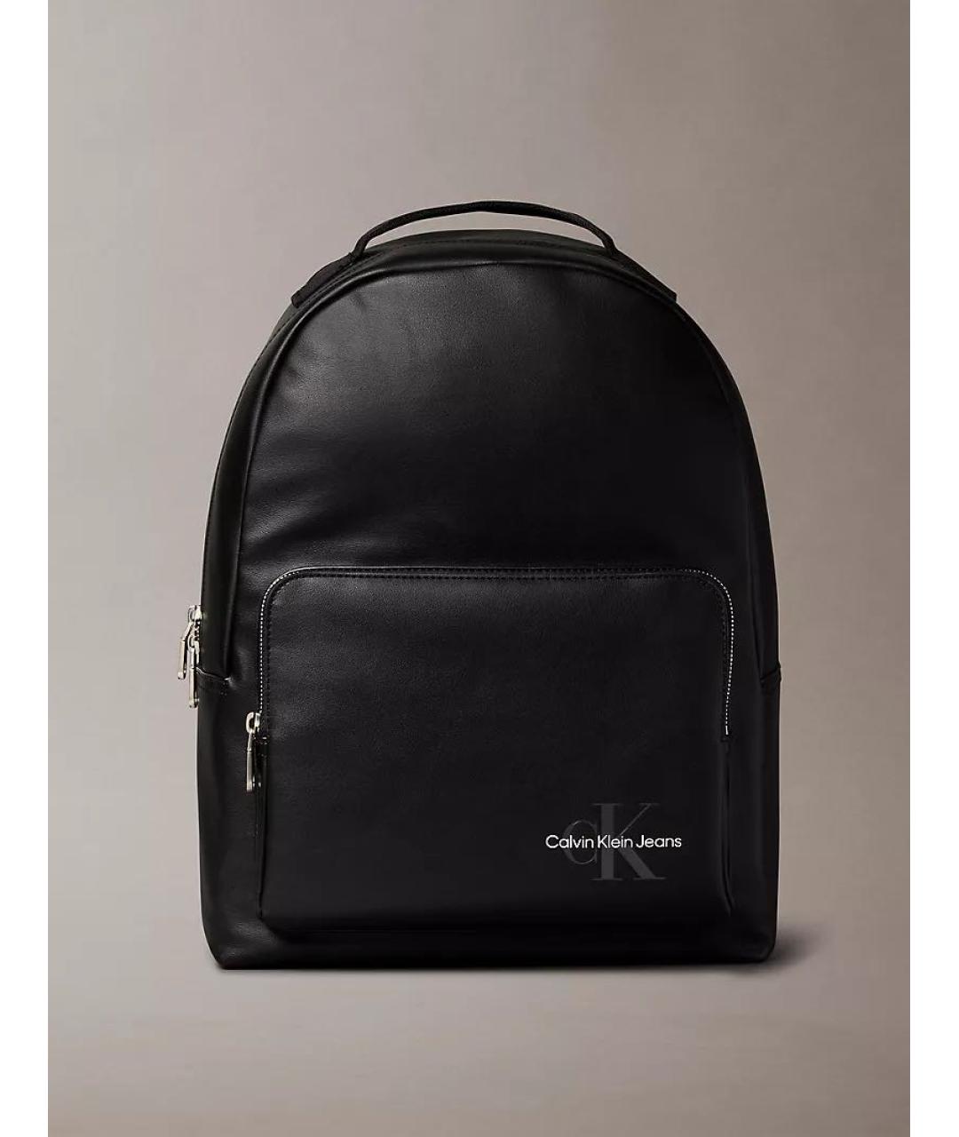 CALVIN KLEIN Черный рюкзак из искусственной кожи, фото 8