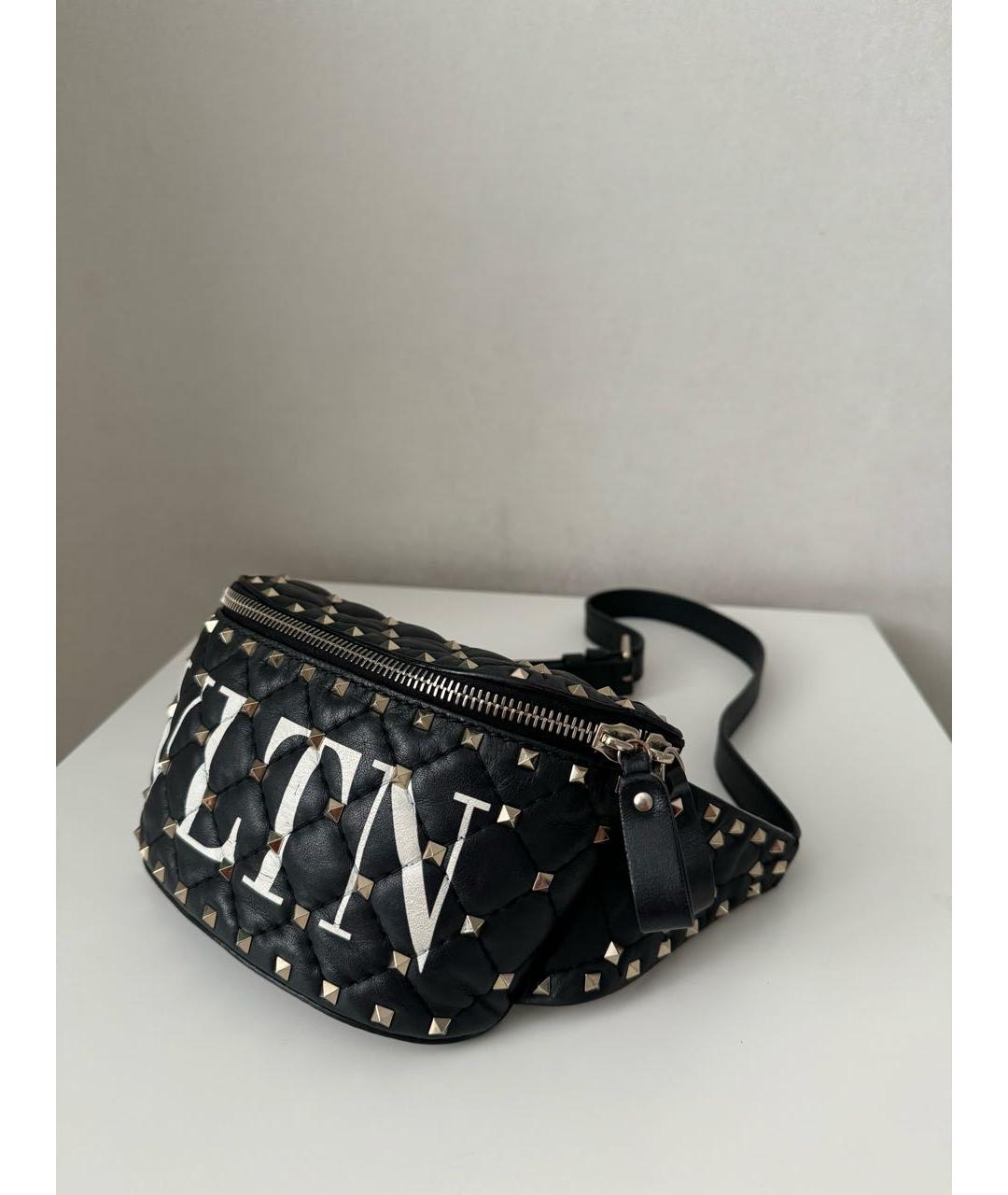 VALENTINO Черная поясная сумка, фото 2