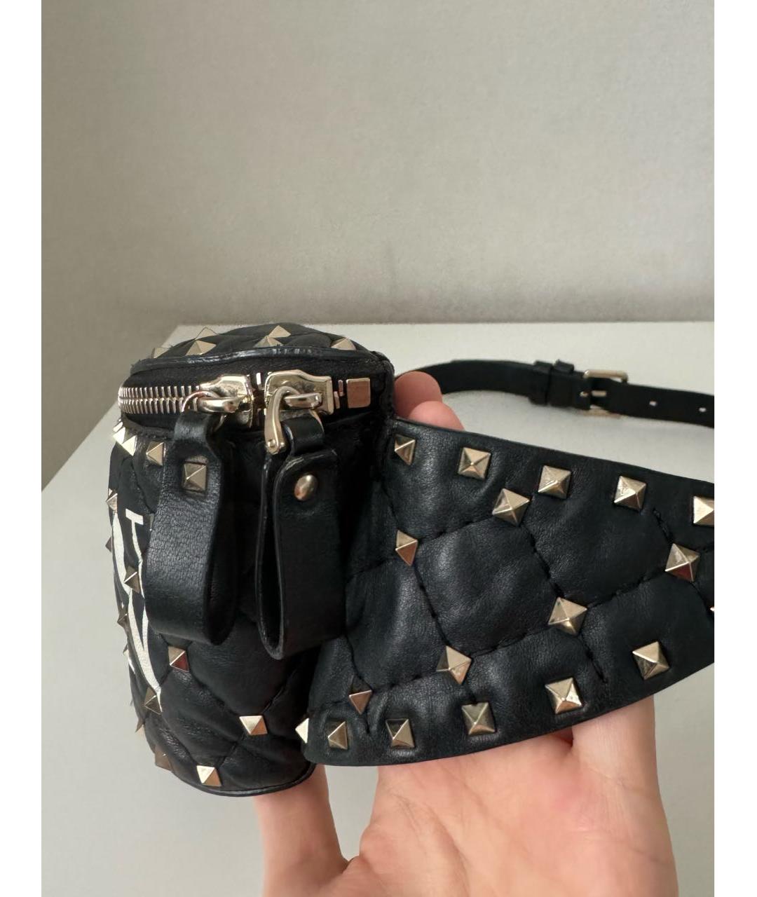 VALENTINO Черная поясная сумка, фото 5