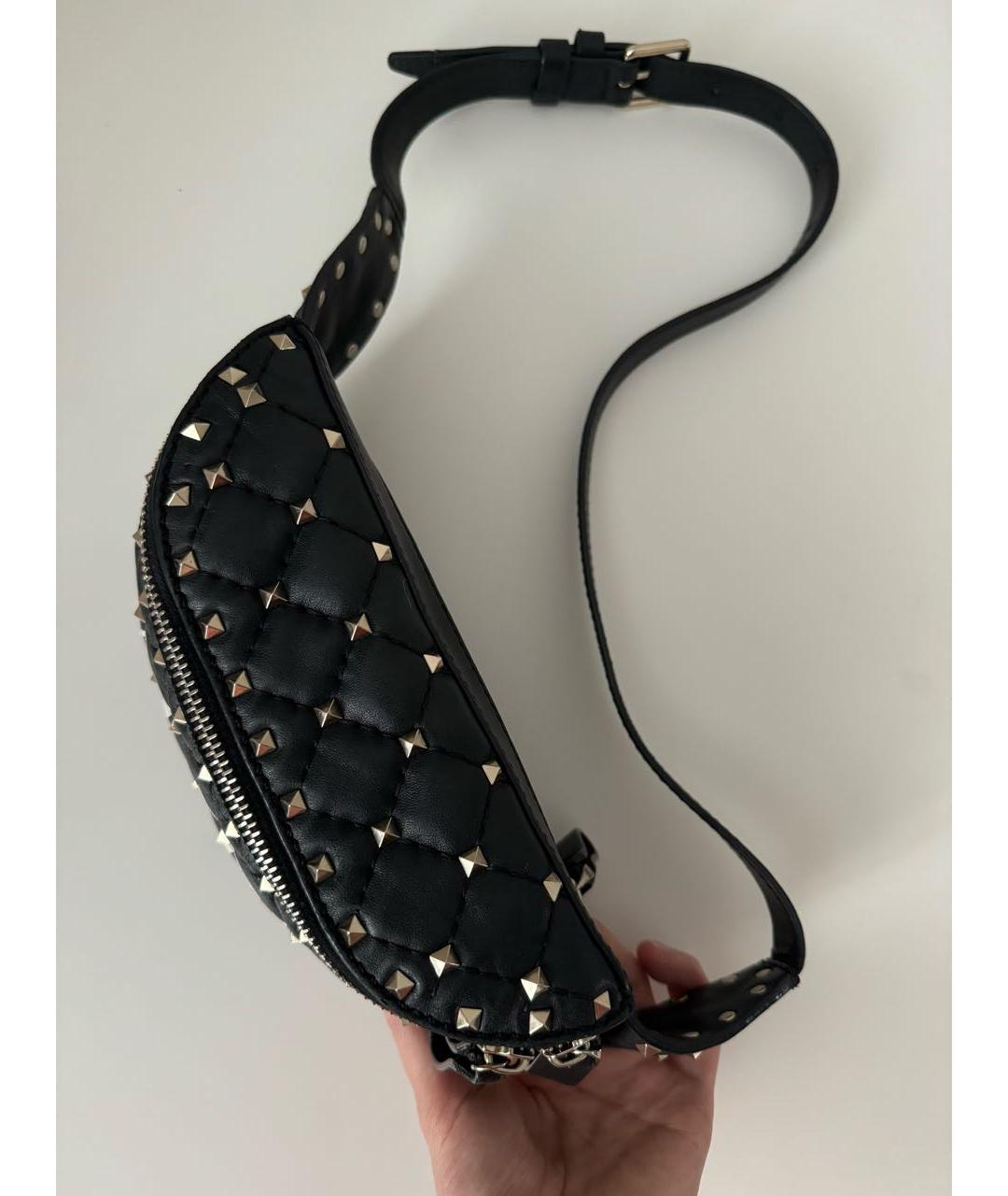 VALENTINO Черная поясная сумка, фото 4
