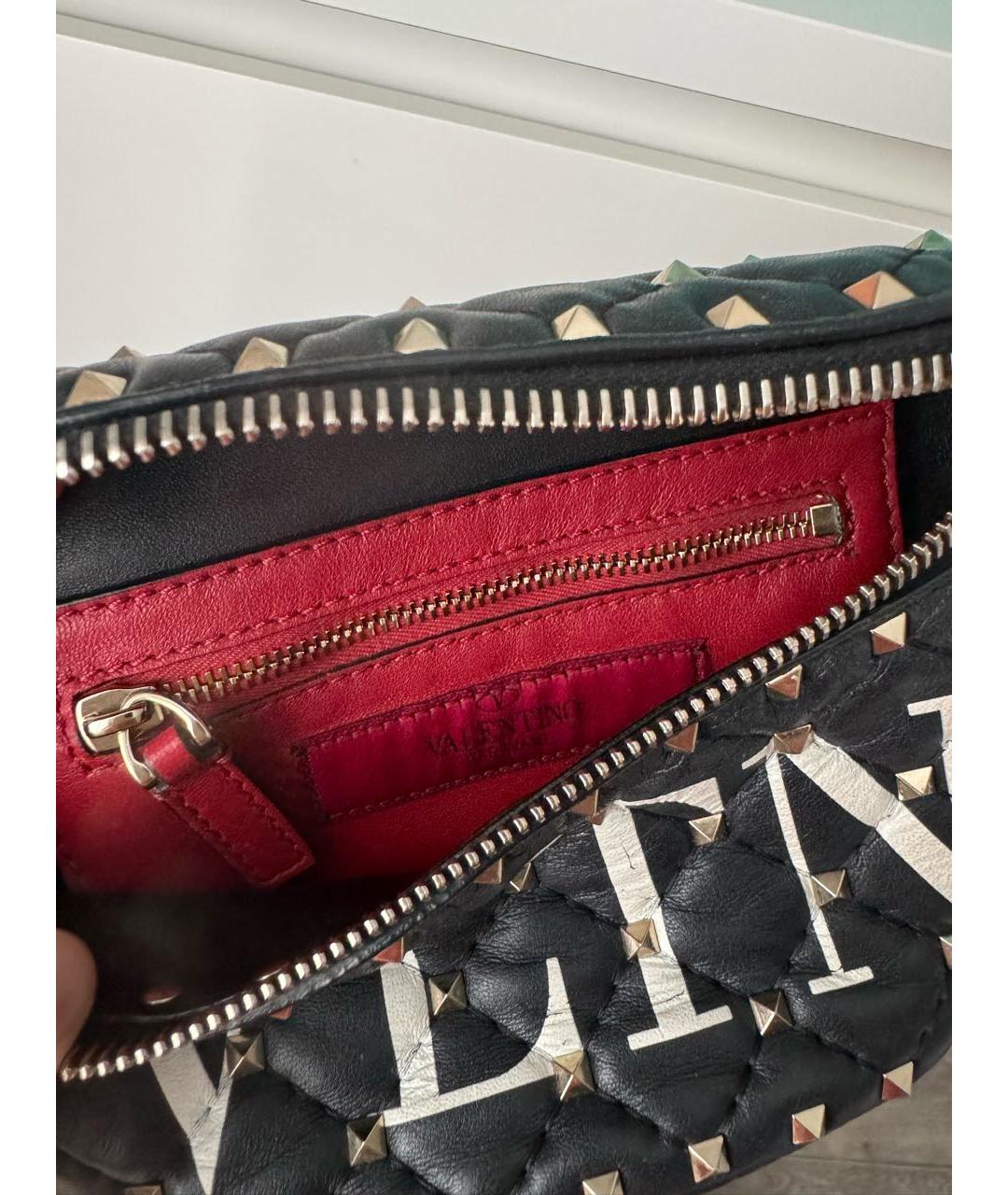VALENTINO Черная поясная сумка, фото 6