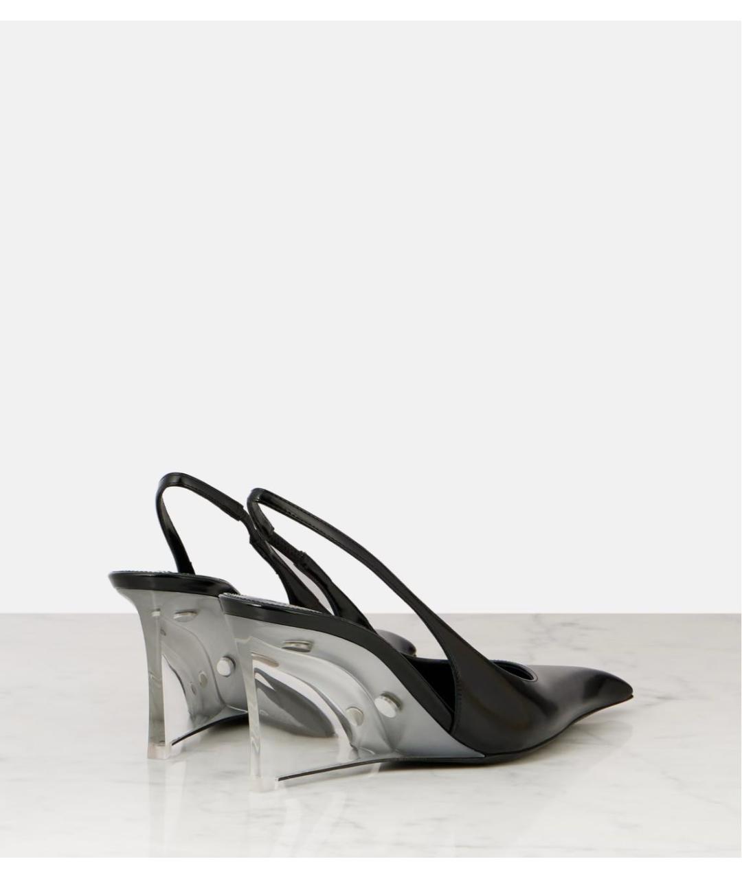 SAINT LAURENT Черные туфли из лакированной кожи, фото 5