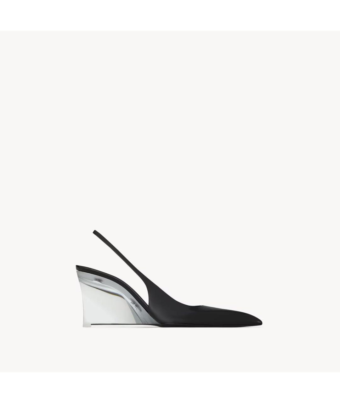 SAINT LAURENT Черные туфли из лакированной кожи, фото 9