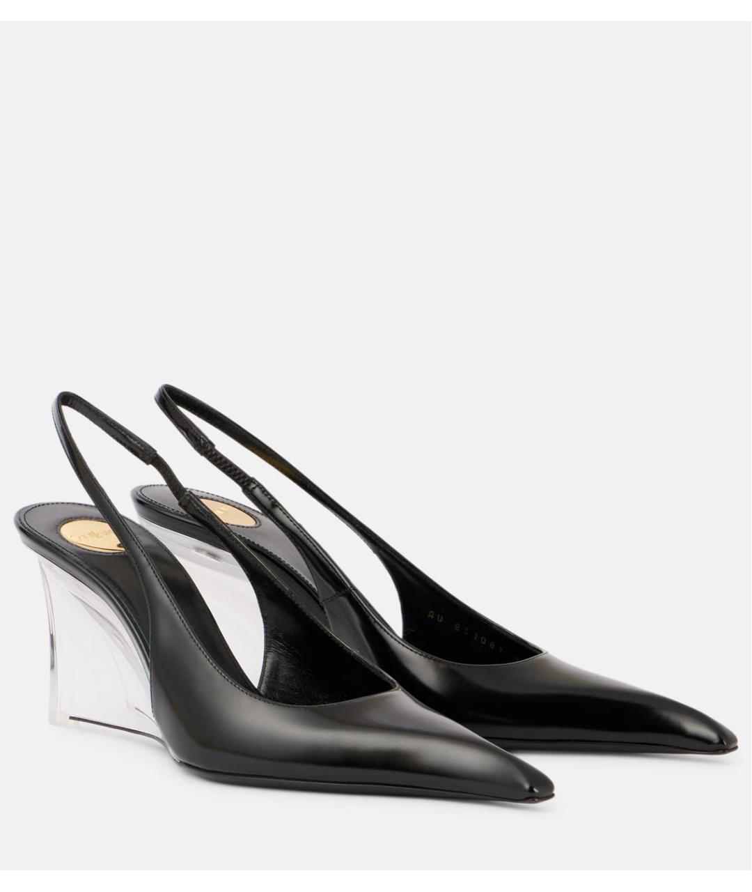 SAINT LAURENT Черные туфли из лакированной кожи, фото 7