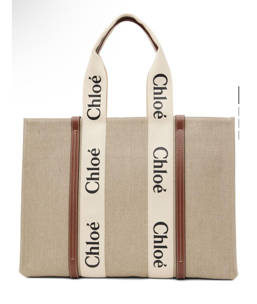 CHLOE Бежевая сумка тоут, фото 5
