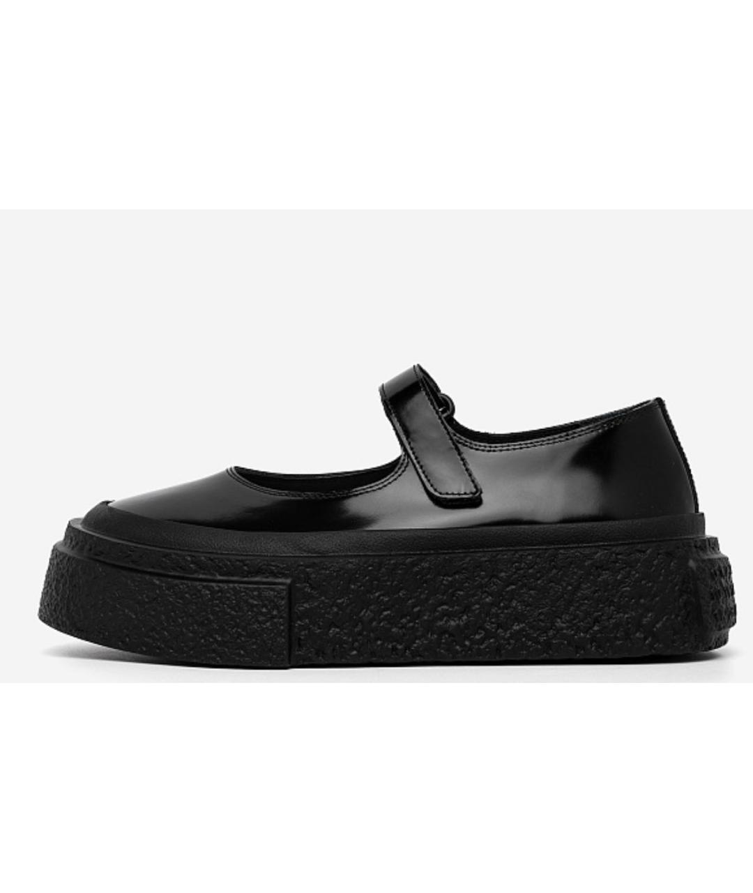 MM6 MAISON MARGIELA Черные кожаные балетки, фото 2
