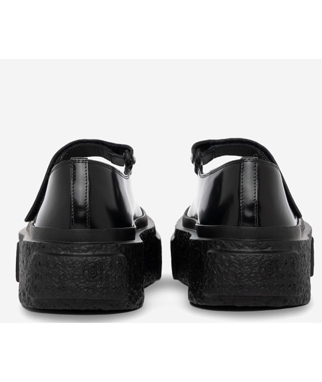 MM6 MAISON MARGIELA Черные кожаные балетки, фото 5