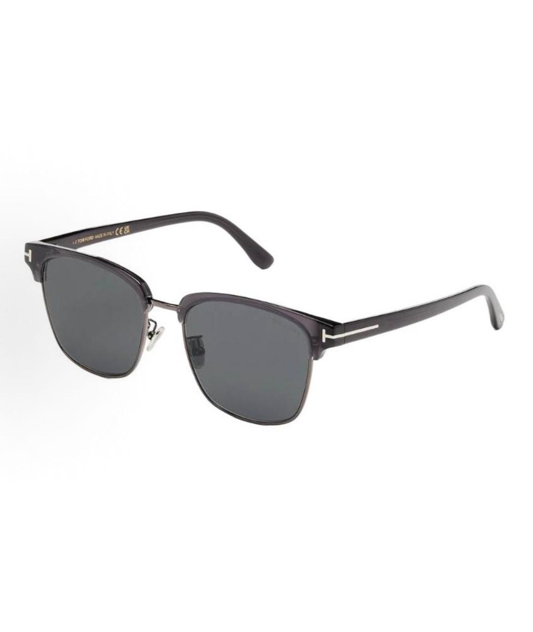 TOM FORD Черные пластиковые солнцезащитные очки, фото 4