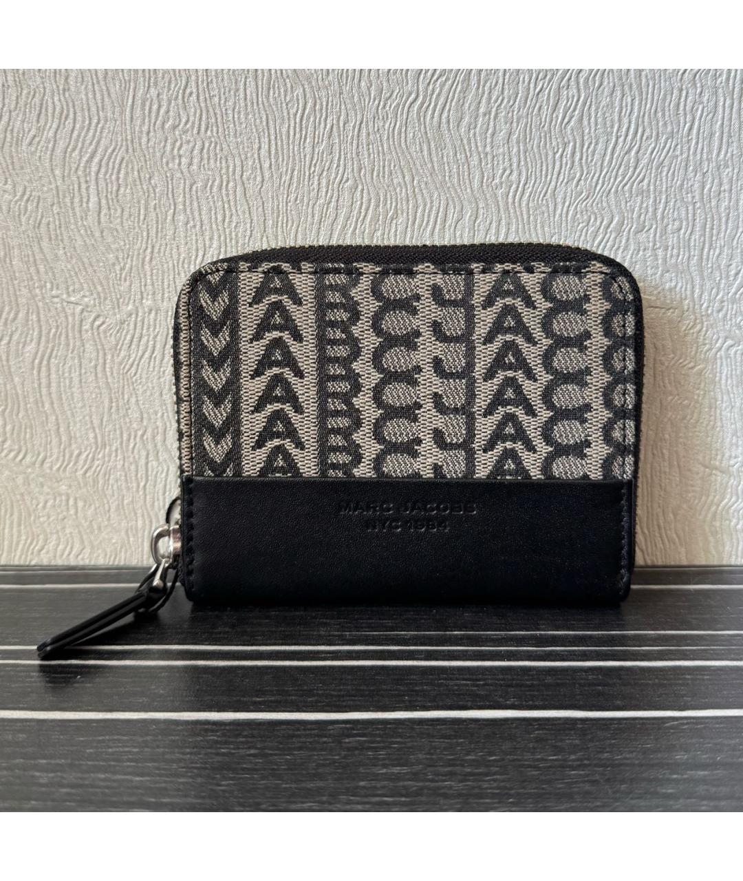 MARC JACOBS Черный кожаный кошелек, фото 7