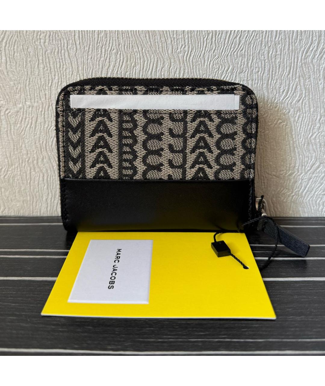 MARC JACOBS Черный кожаный кошелек, фото 2