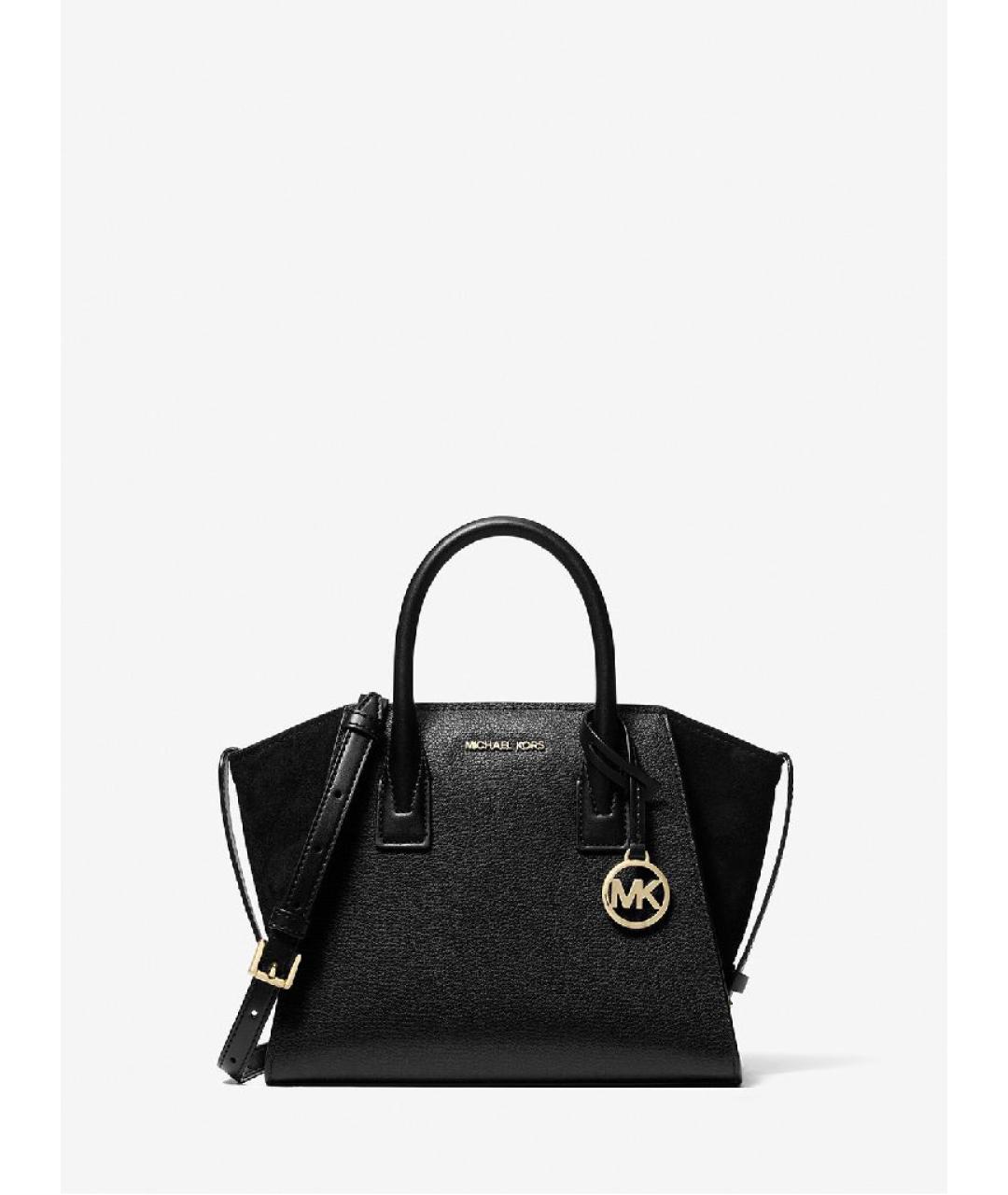 MICHAEL KORS Черная кожаная сумка с короткими ручками, фото 6