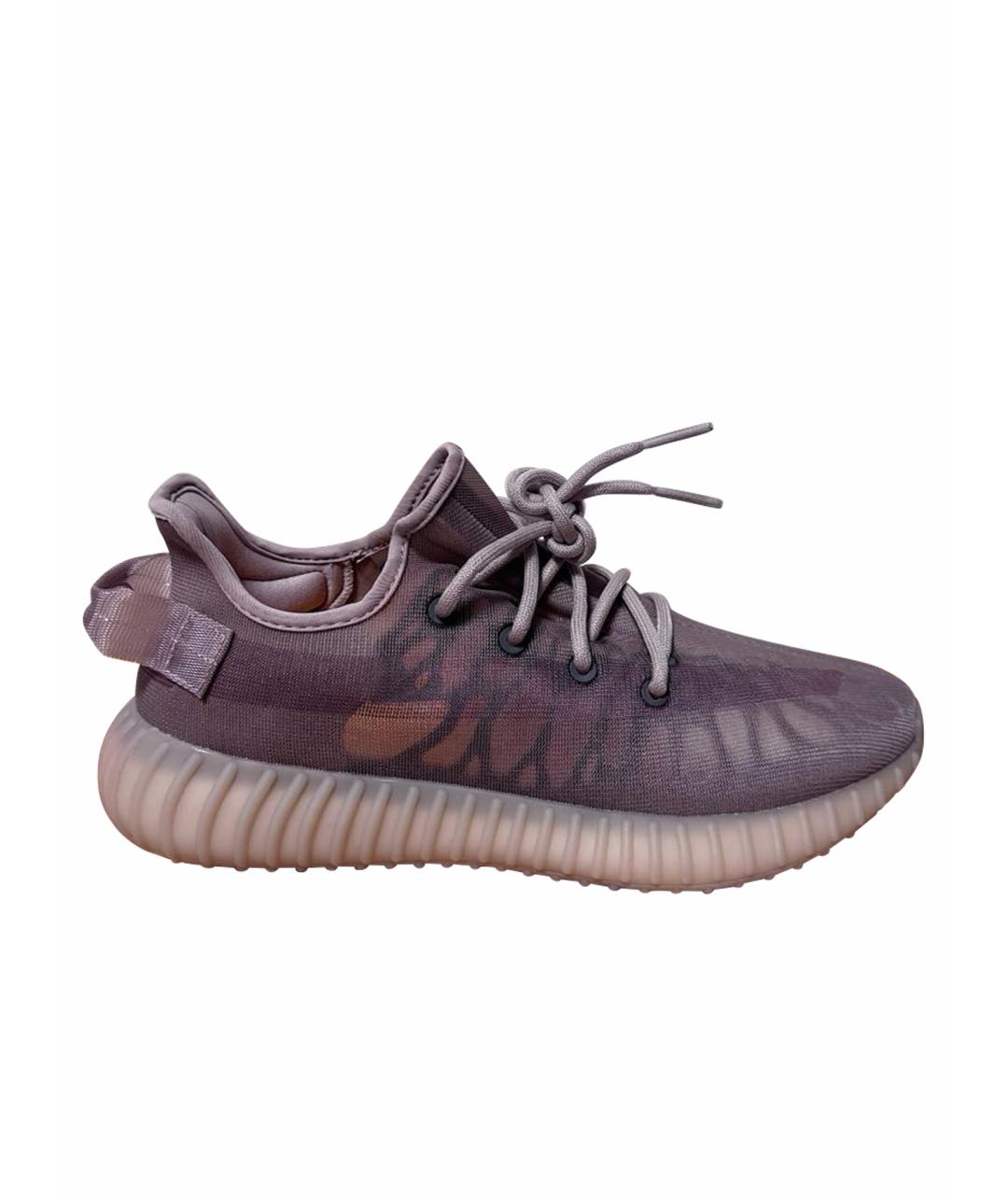 ADIDAS YEEZY Фиолетовые текстильные низкие кроссовки / кеды, фото 1