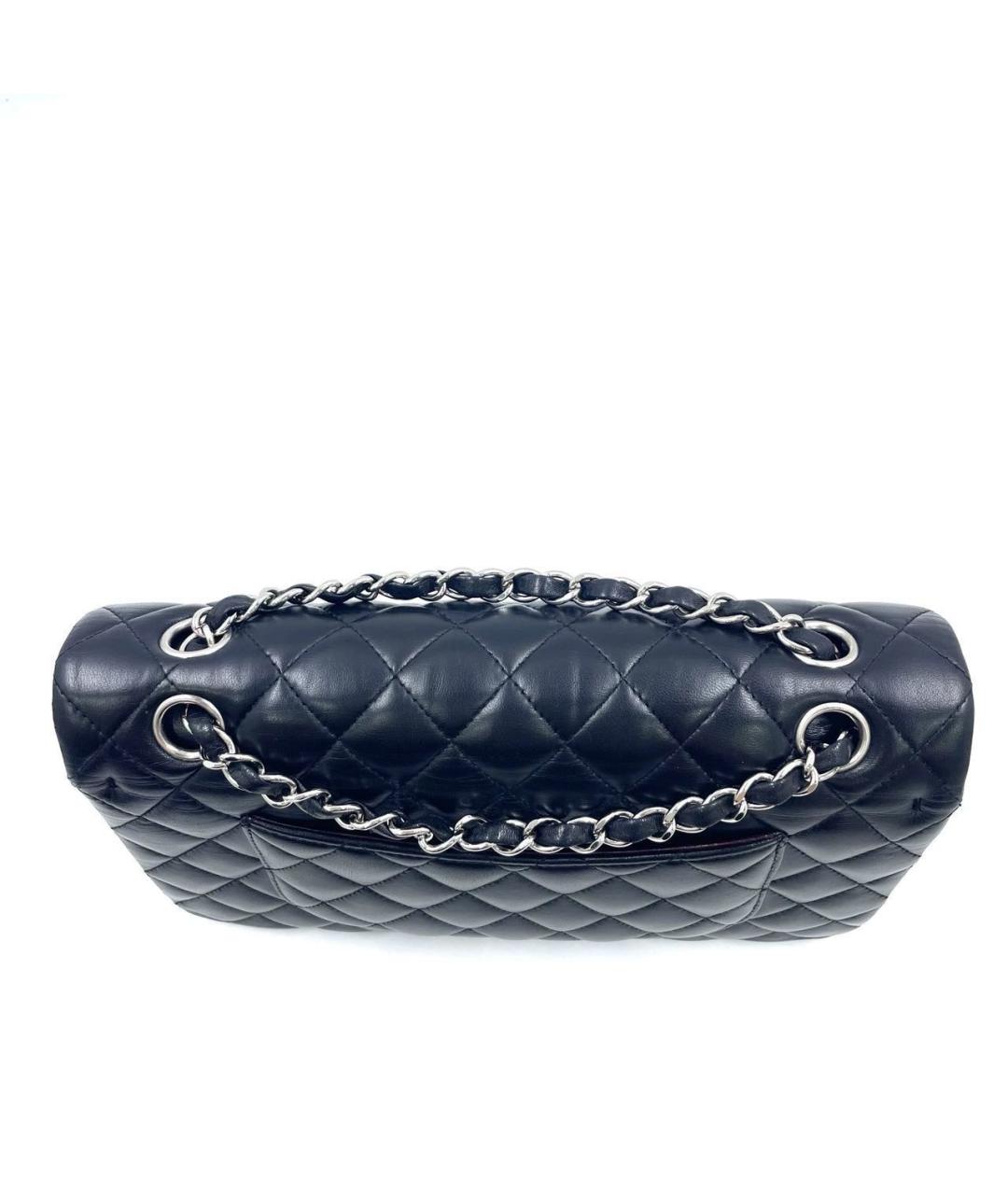 CHANEL Черная кожаная сумка на плечо, фото 4