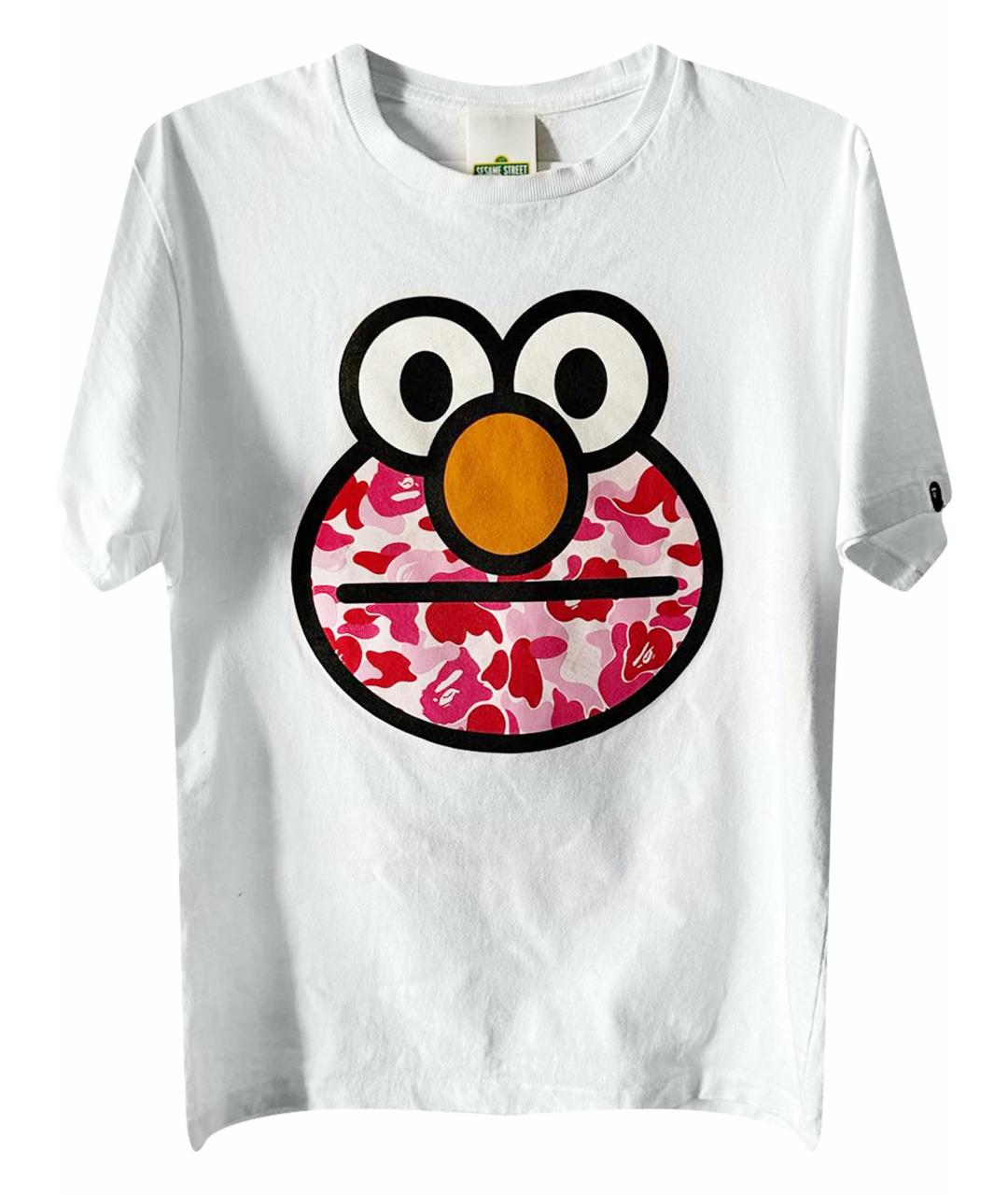 BAPE Белая хлопковая футболка, фото 1