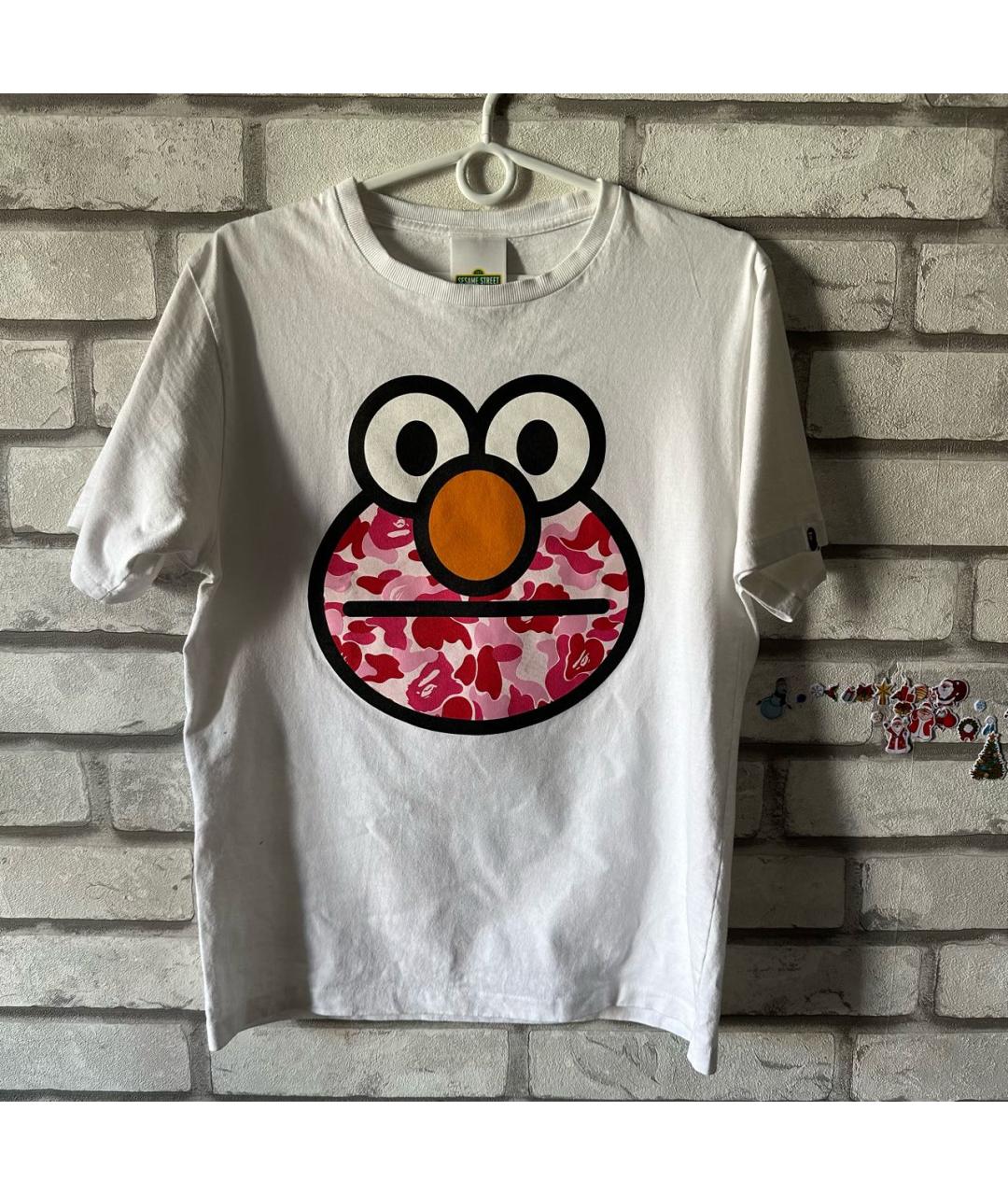 BAPE Белая хлопковая футболка, фото 9