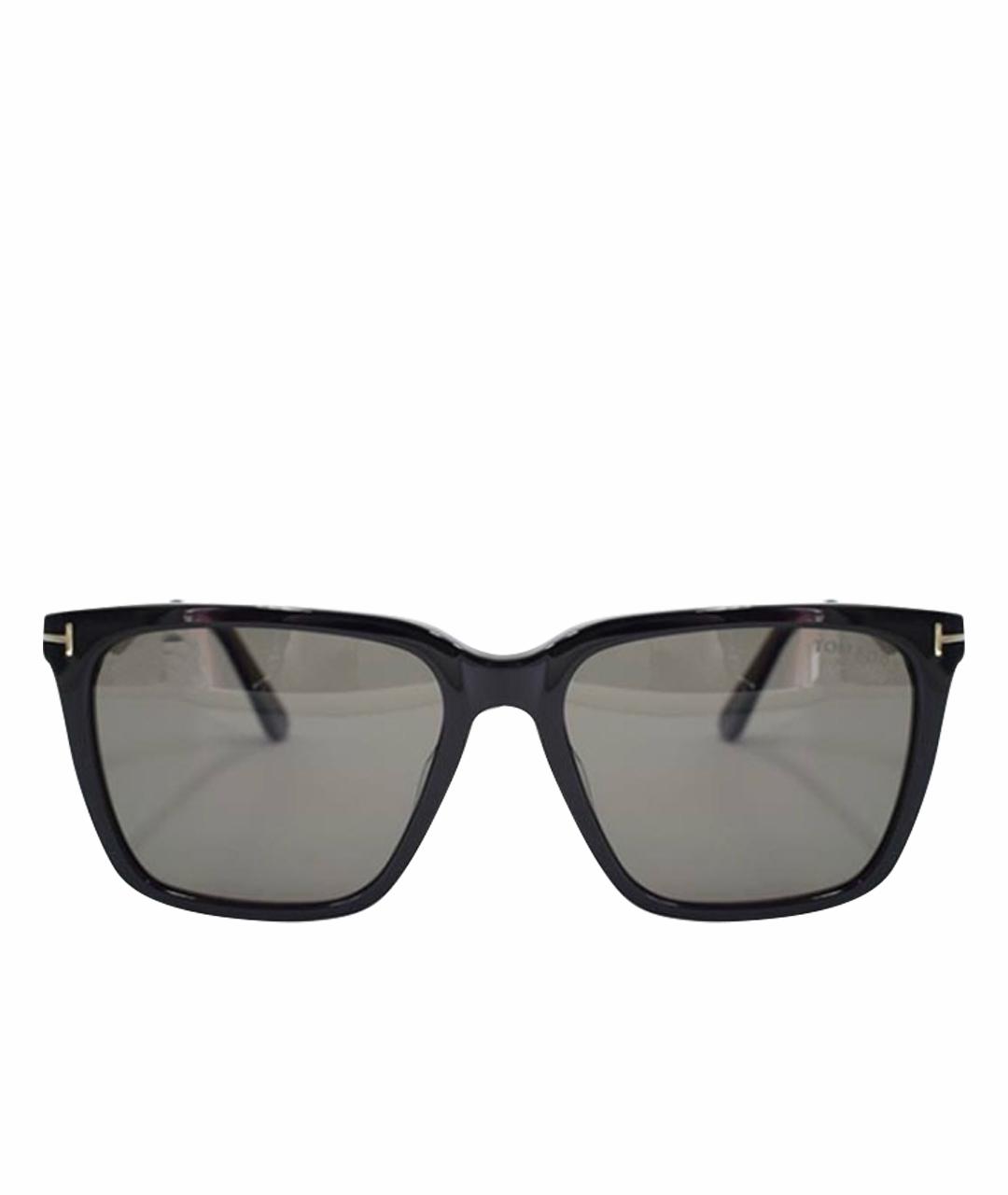 TOM FORD Черные пластиковые солнцезащитные очки, фото 1
