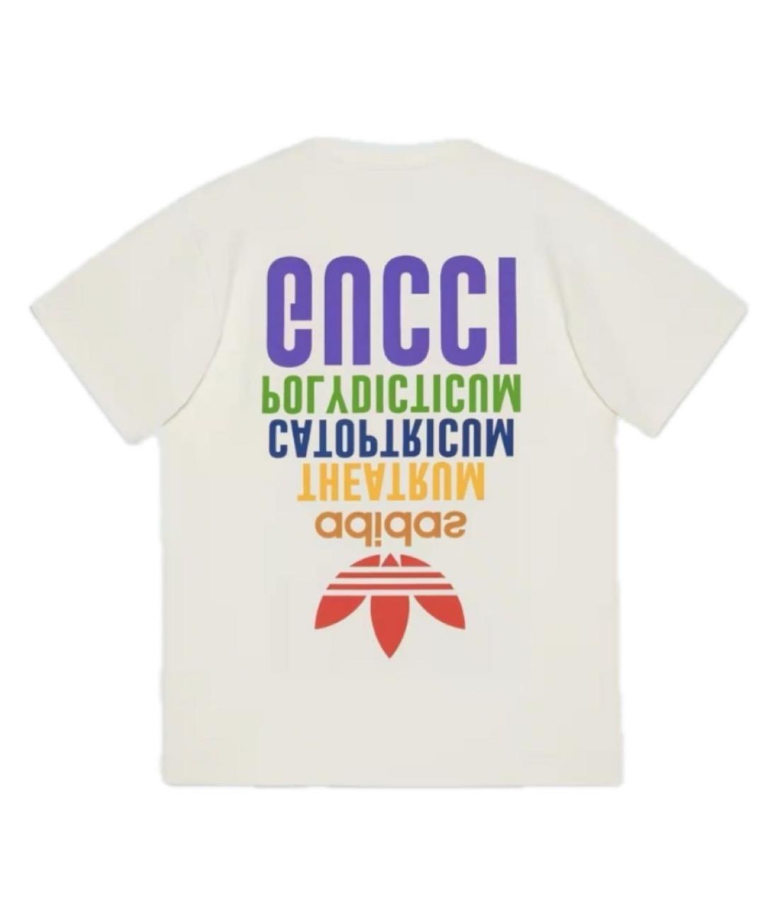 GUCCI Бежевая хлопковая футболка, фото 3