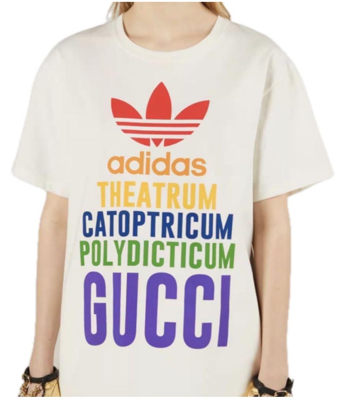 GUCCI Бежевая хлопковая футболка, фото 5