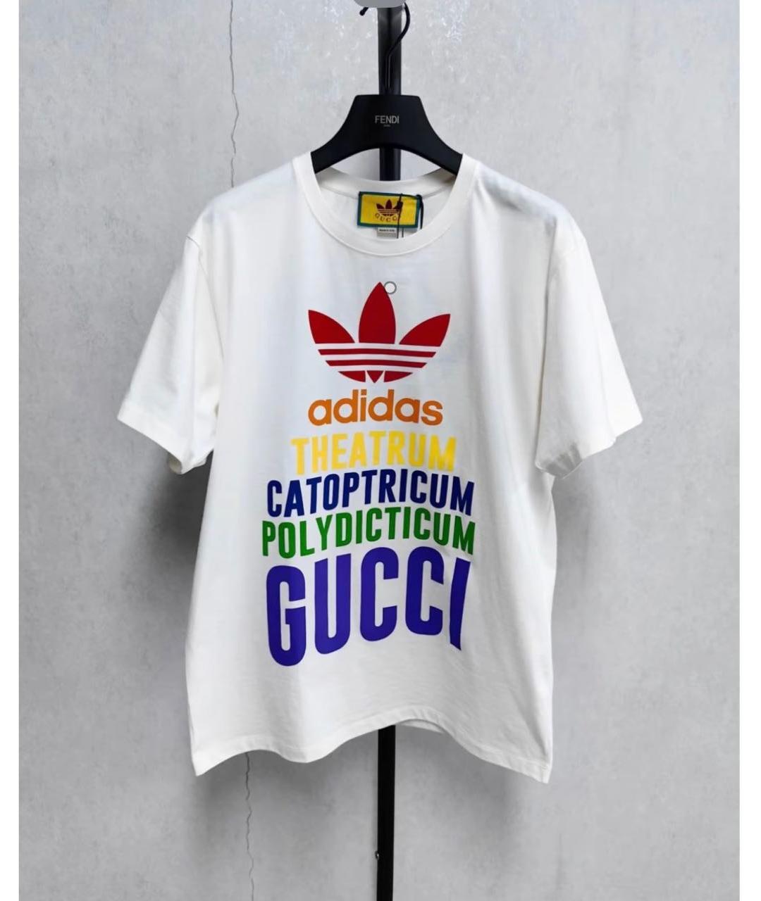 GUCCI Бежевая хлопковая футболка, фото 7