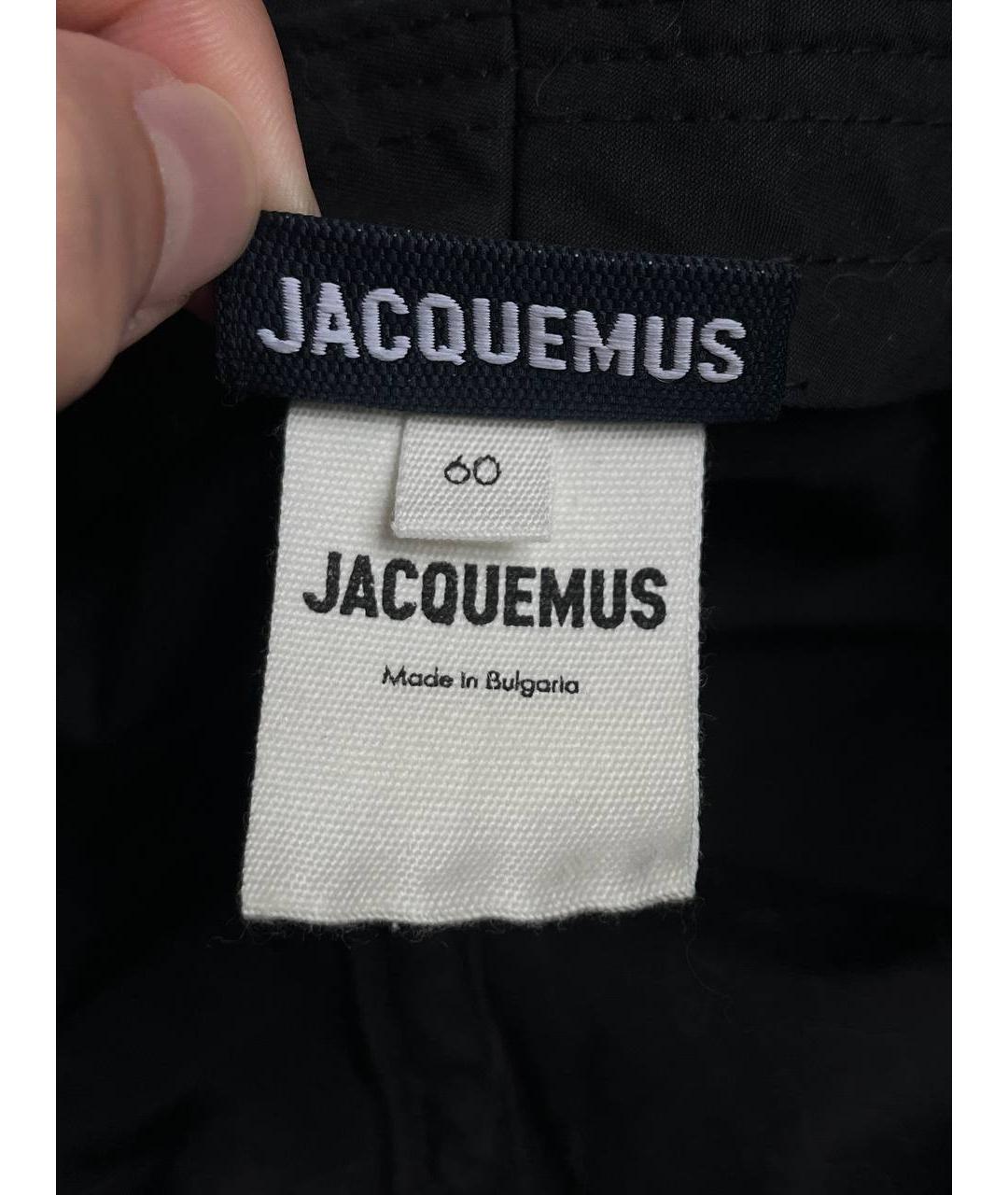 JACQUEMUS Черная хлопковая кепка/бейсболка, фото 9