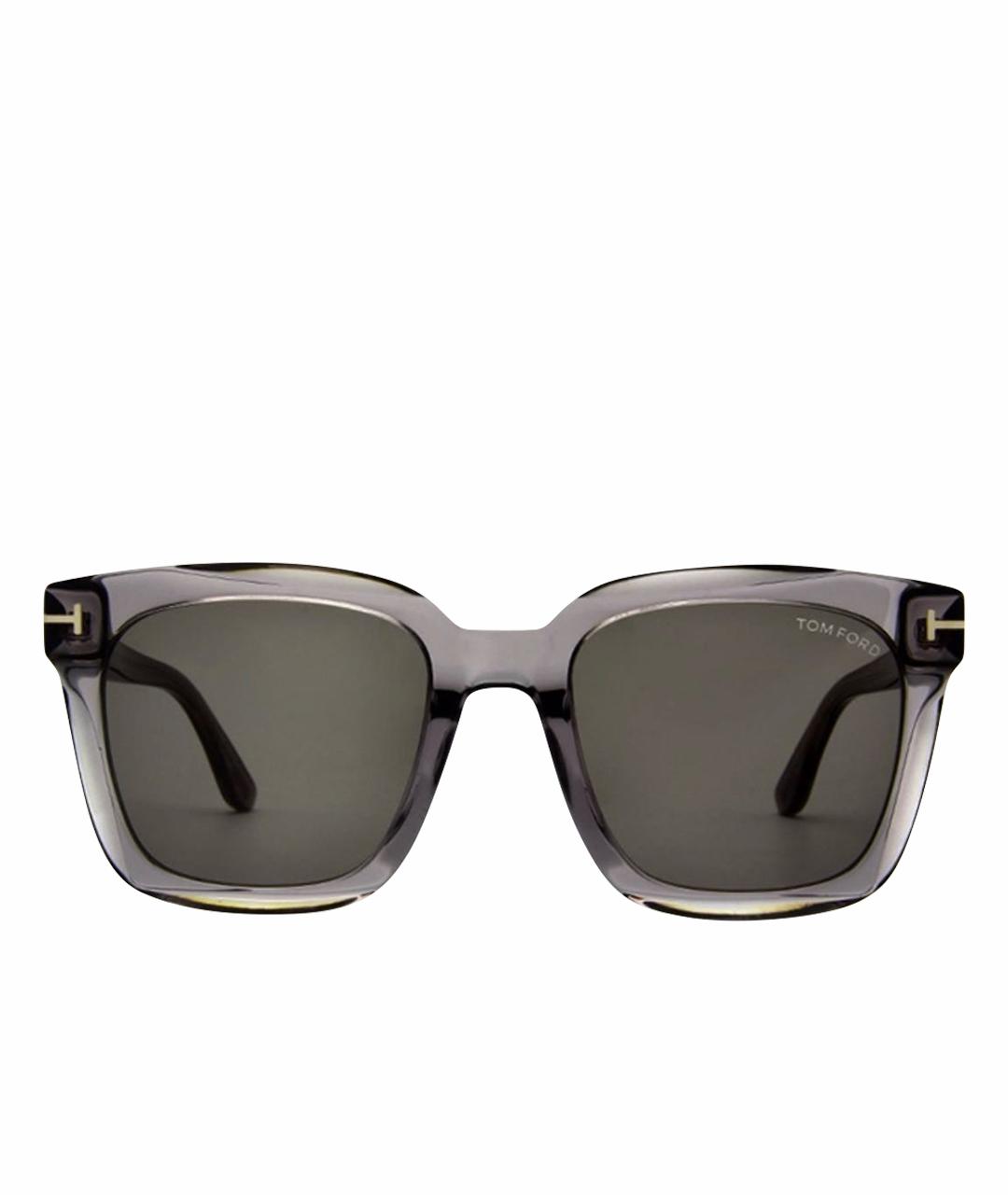 TOM FORD Серые пластиковые солнцезащитные очки, фото 1