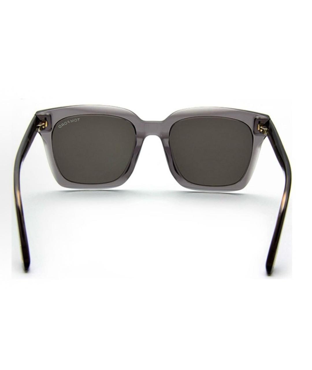 TOM FORD Серые пластиковые солнцезащитные очки, фото 3