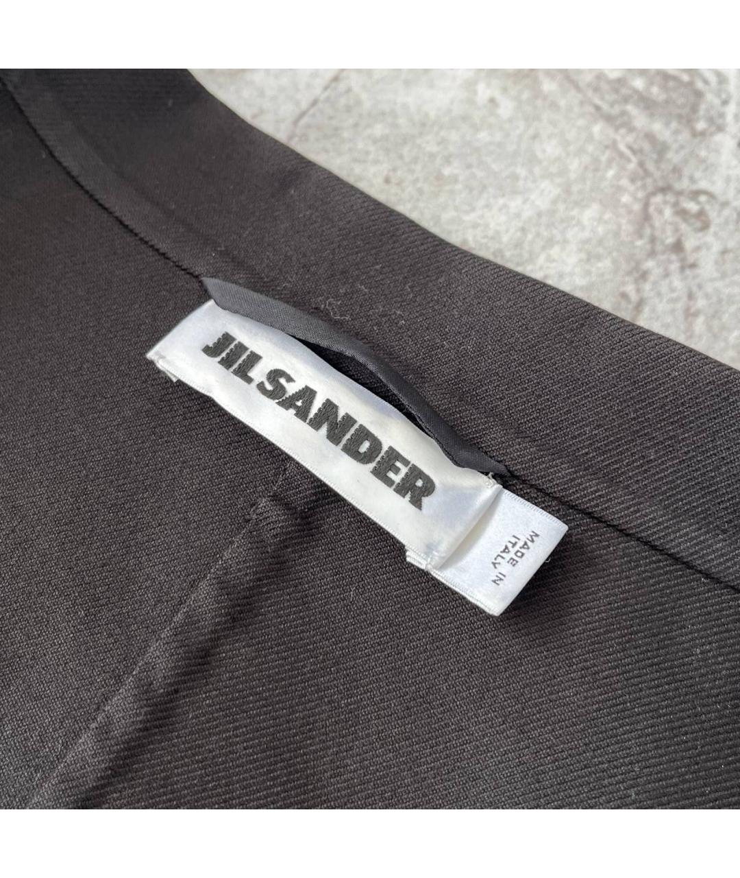 JIL SANDER Черный хлопковый жакет/пиджак, фото 7