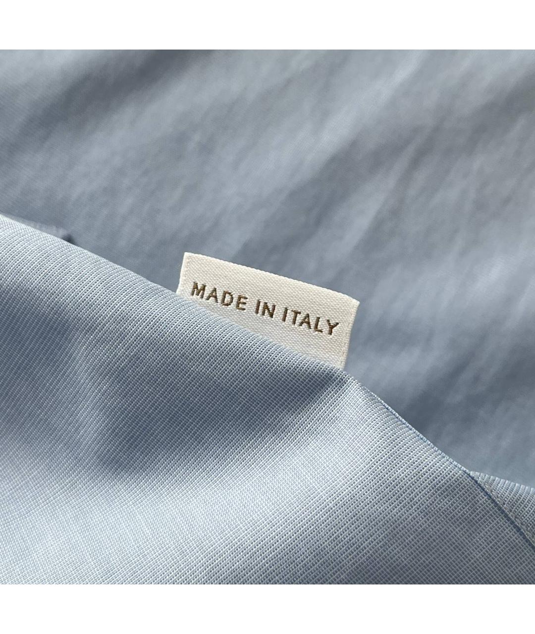 BRIONI Голубая хлопковая классическая рубашка, фото 9