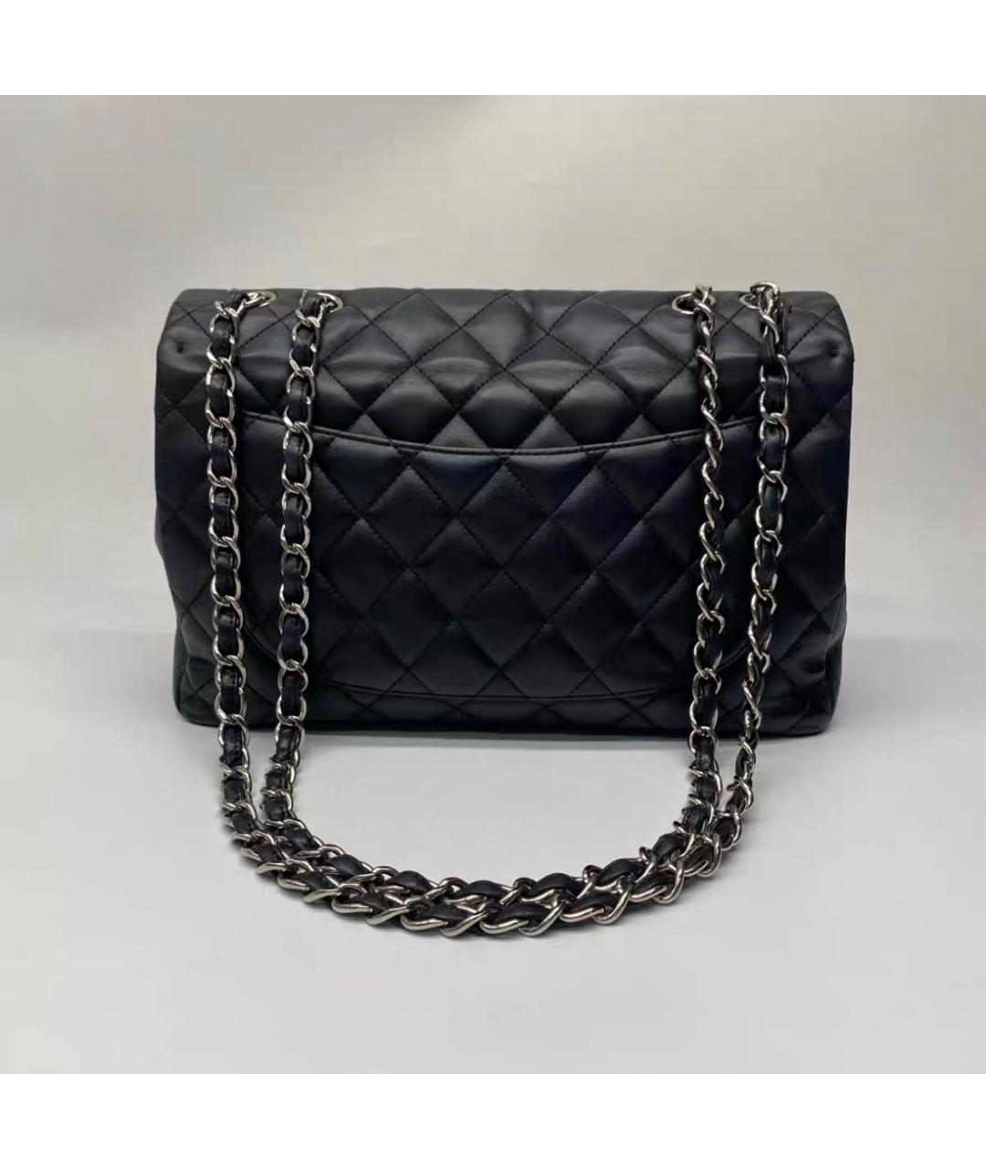 CHANEL Черная кожаная сумка через плечо, фото 3