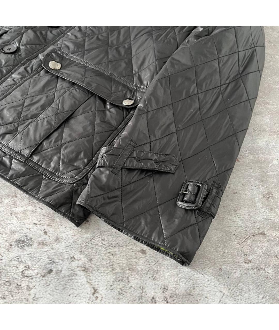 BURBERRY Черная полиамидовая куртка, фото 6