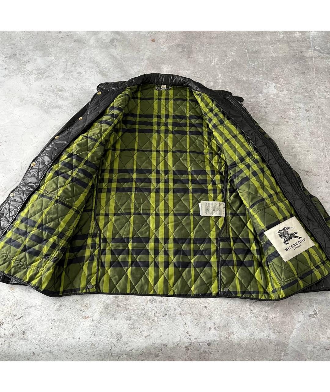 BURBERRY Черная полиамидовая куртка, фото 7
